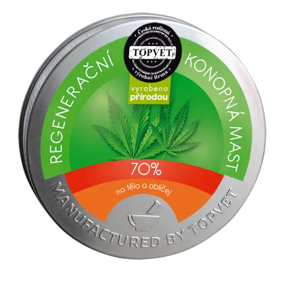 TOPVET - Regenerač.konop.mast 70% 100ml