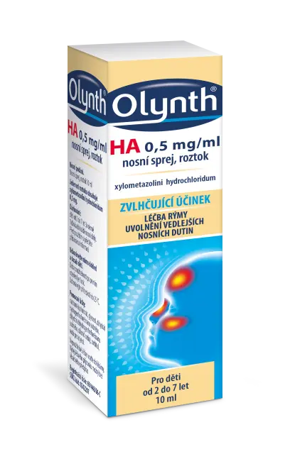 Olynth HA 0,5 mg/ml, nosní sprej, roztok 10 ml