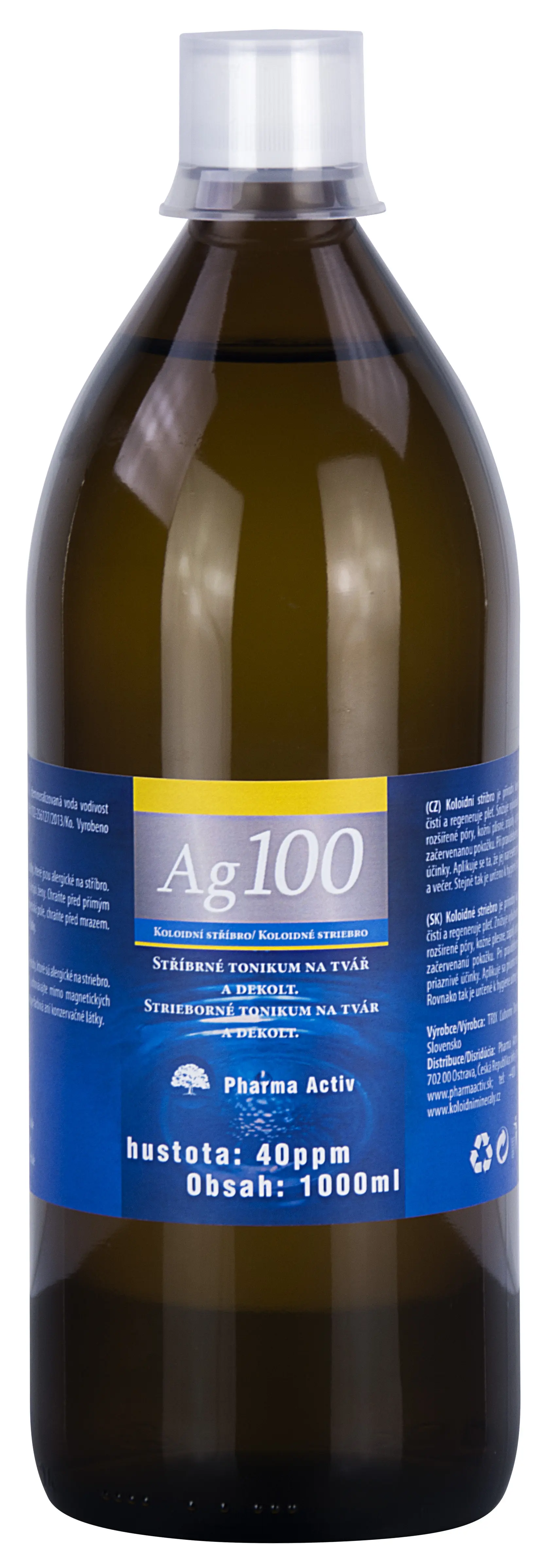 Pharma Activ Koloidní stříbro Ag100 (40ppm) 1000 ml