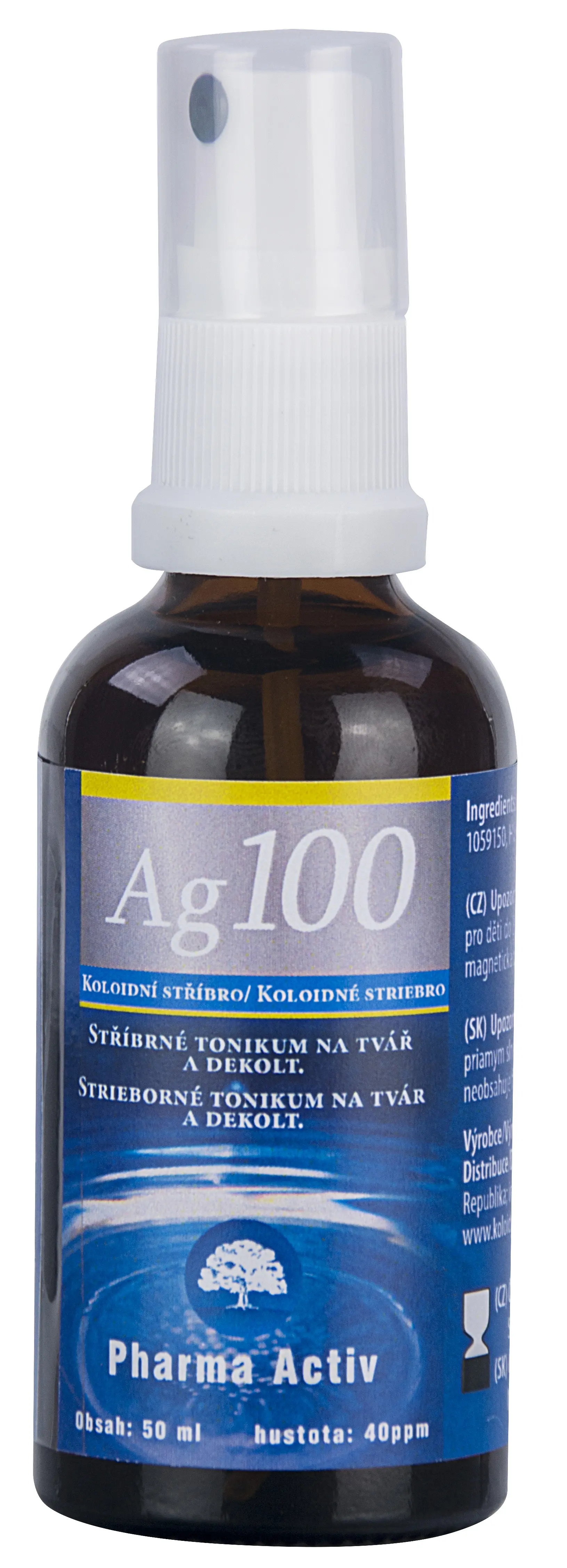 Pharma Activ Koloidní stříbro Ag100 40ppm 50ml spray