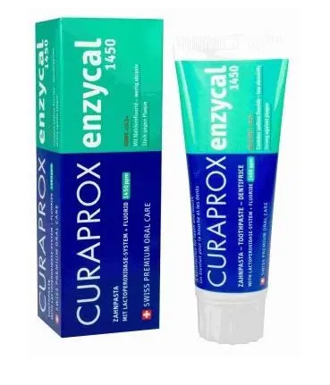 Curaprox Enzycal 1450 zubní pasta s fluoridem 75 ml