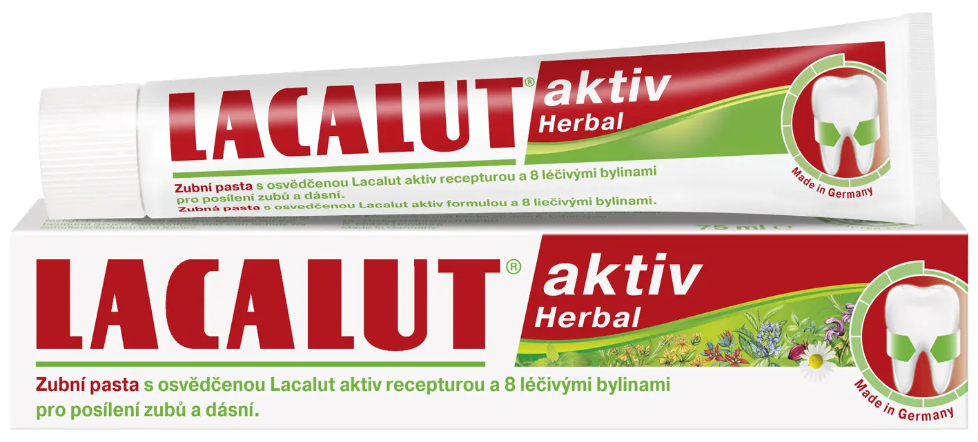 Lacalut aktiv herbal zubní pasta 75 ml