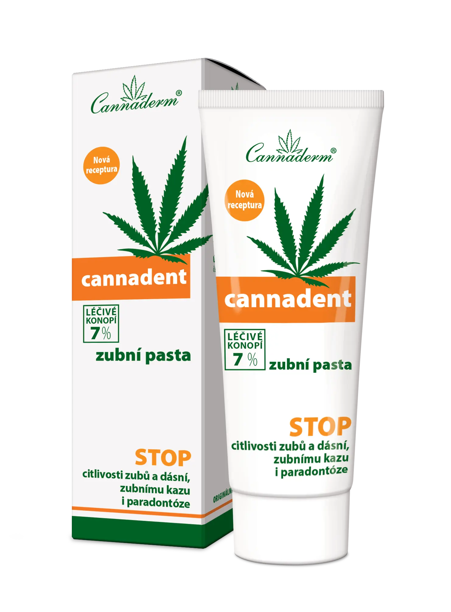 Cannaderm Cannadent zásaditá zubní pasta 75 g