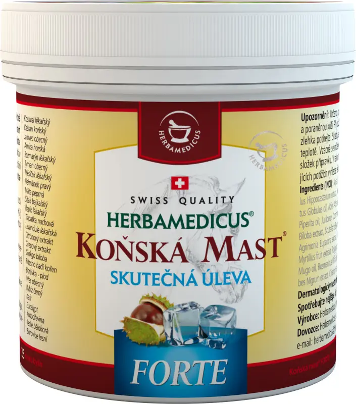 Herbamedicus koňská mast Forte chladivá 500 ml