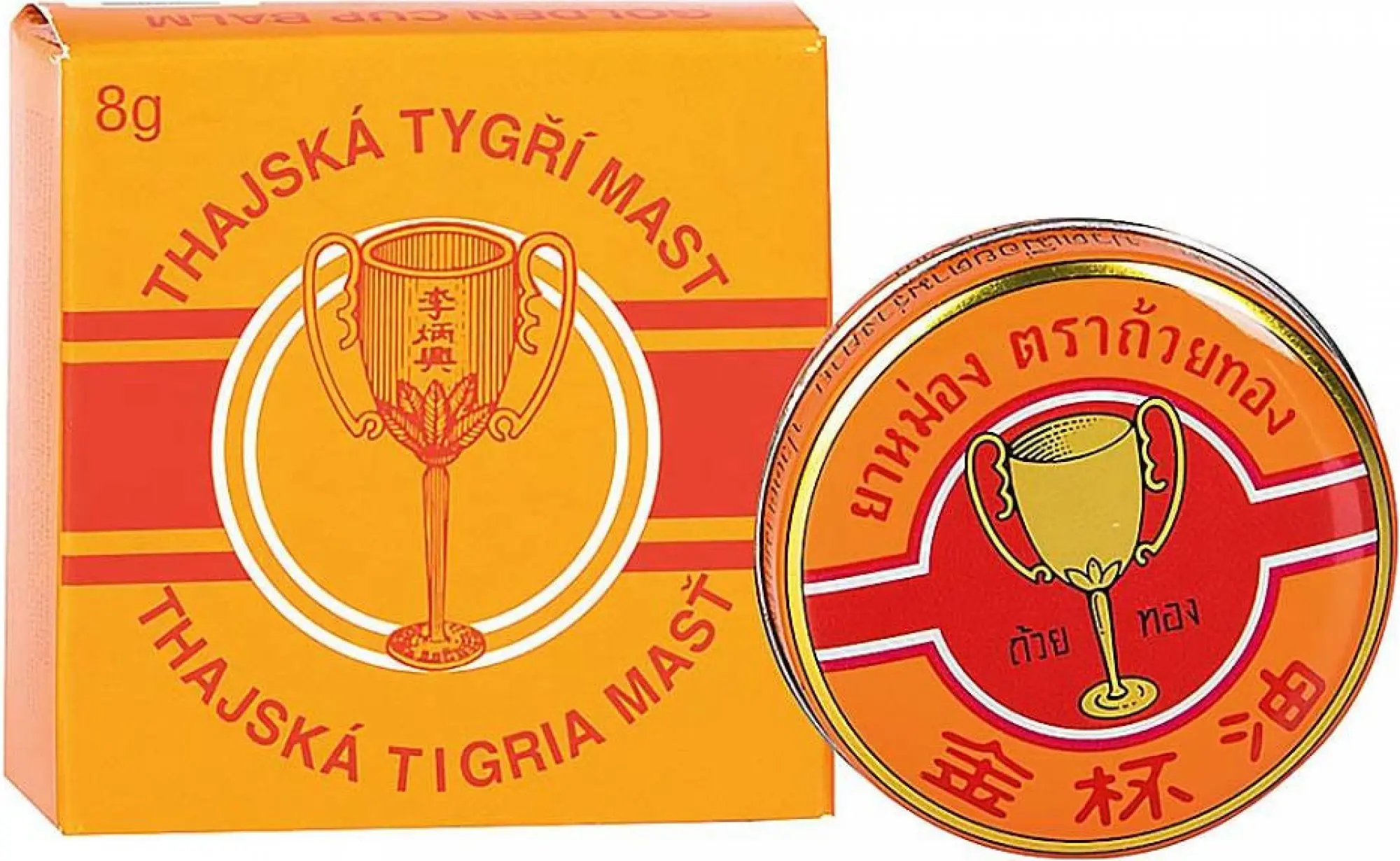 GC Pharmaceutical thajská tygří mast Golden Cup balm 8g