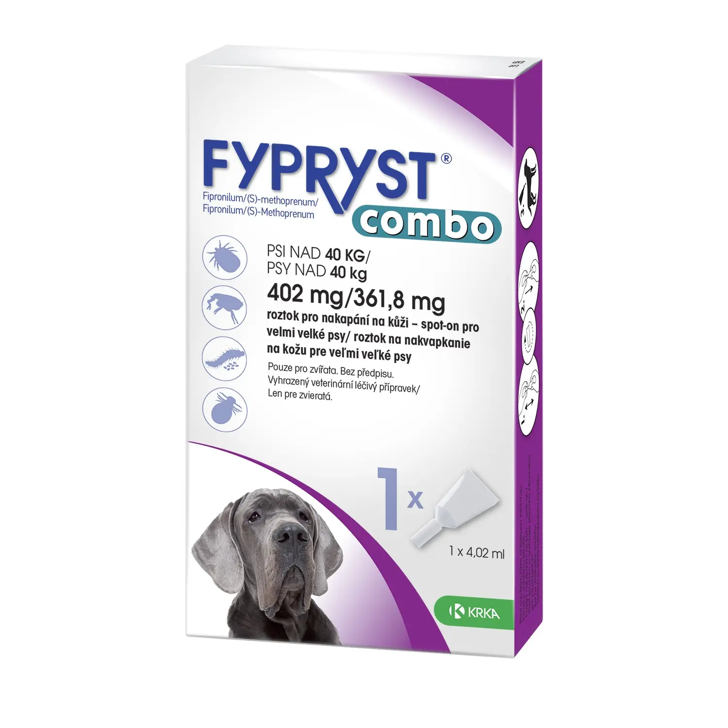 Fypryst Combo Spot-on Dog XL nad 40 kg 1 x 4,02 ml
