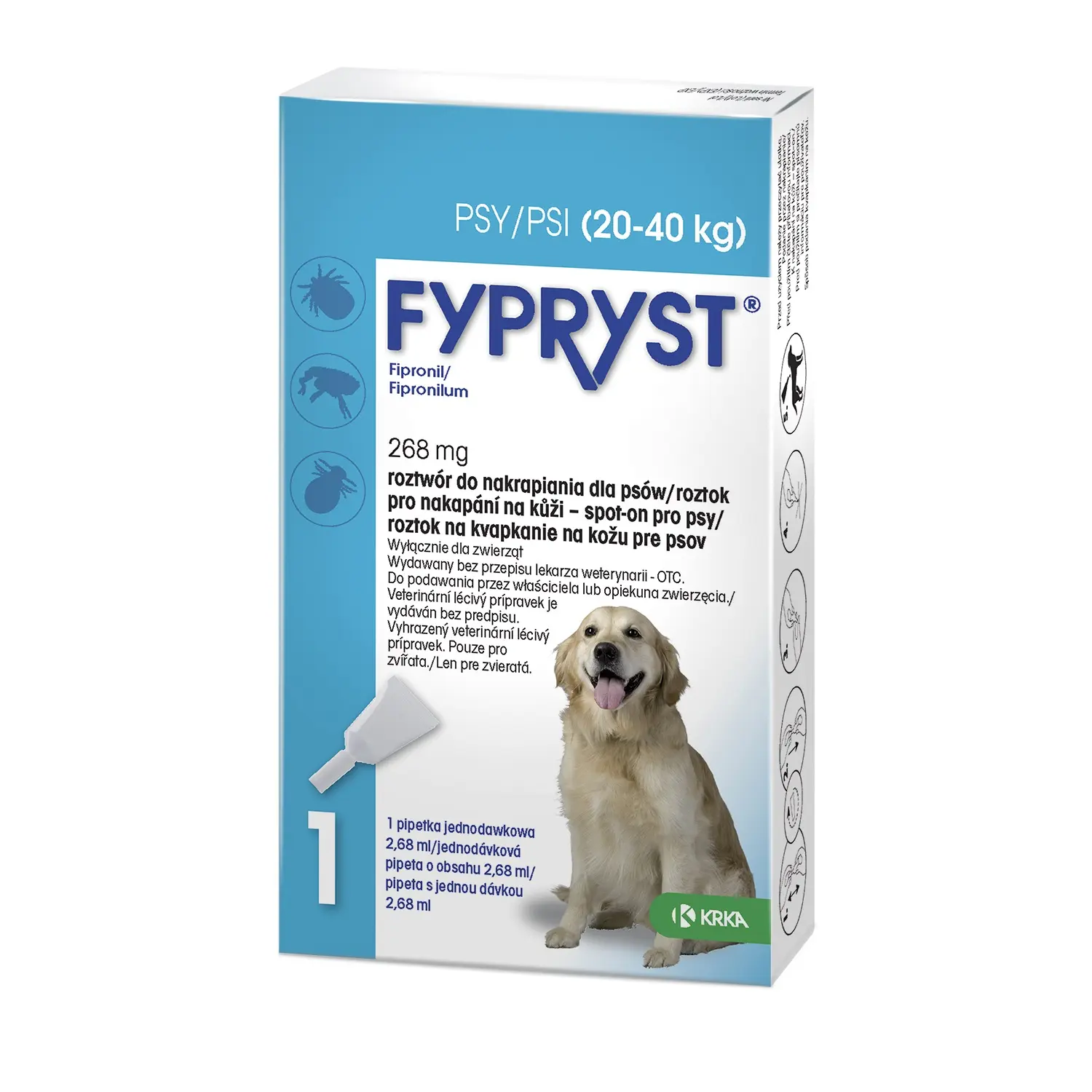 Fypryst Spot-on Dog L 20-40 kg 1 x 2,68 ml