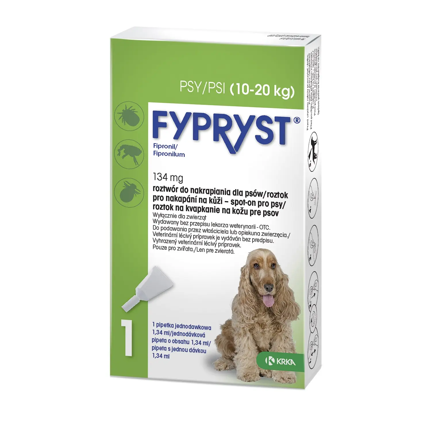 Fypryst Spot-on Dog M 10-20 kg 1 x 1,34 ml