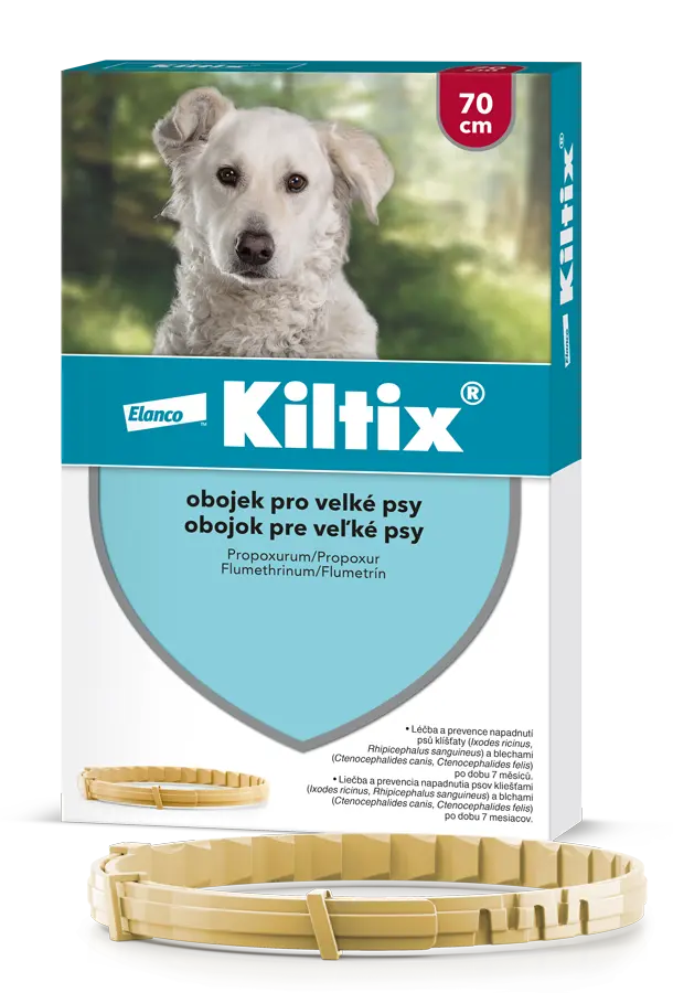 Kiltix Antiparazitní obojek 70 cm