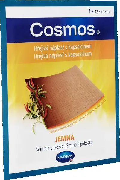 Hřejivá náplast Cosmos® s kapsaicinem Jemná 12,5x15 cm