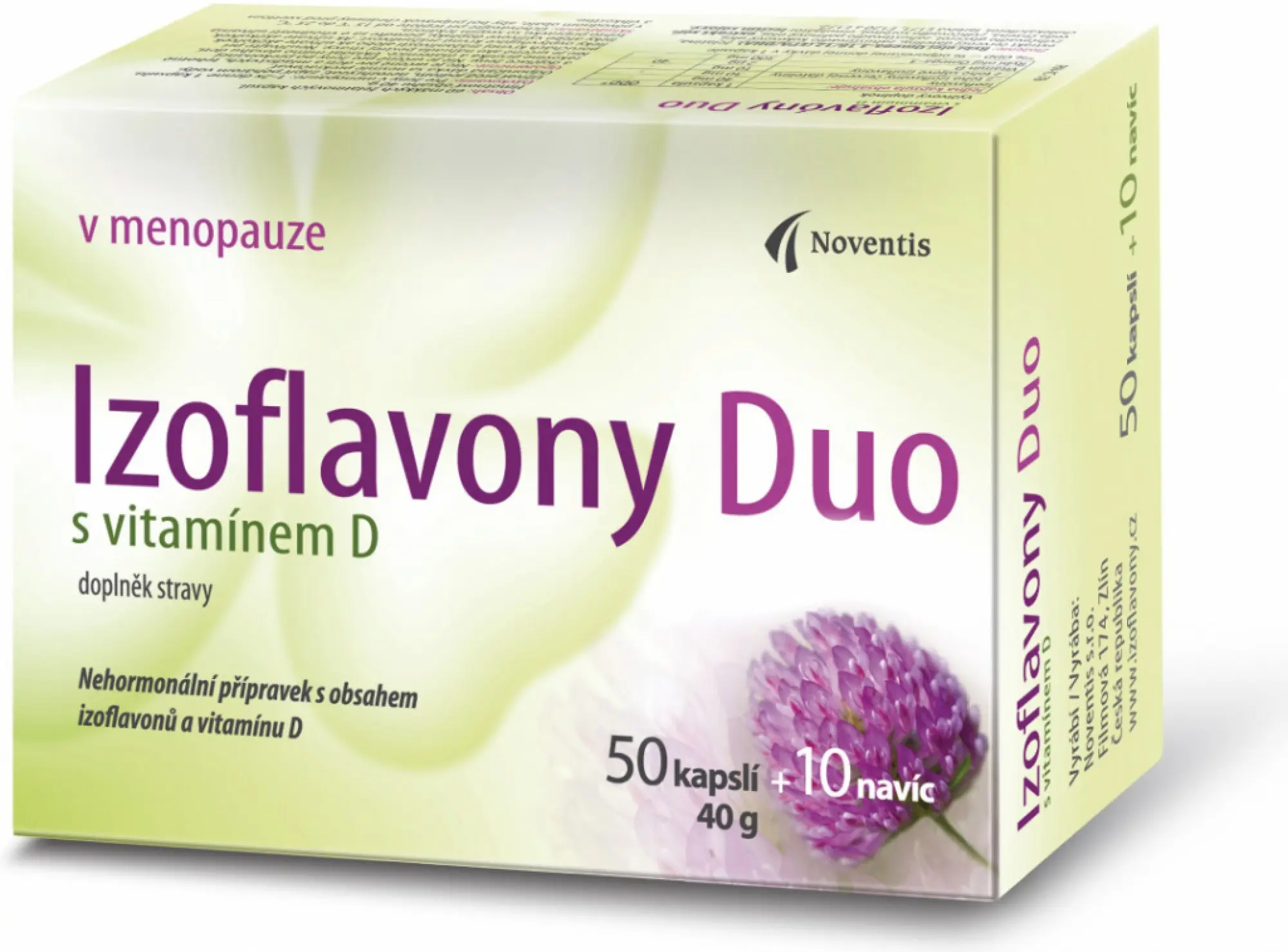 Noventis Izoflavon Duo s vitamínem D 60 kapslí