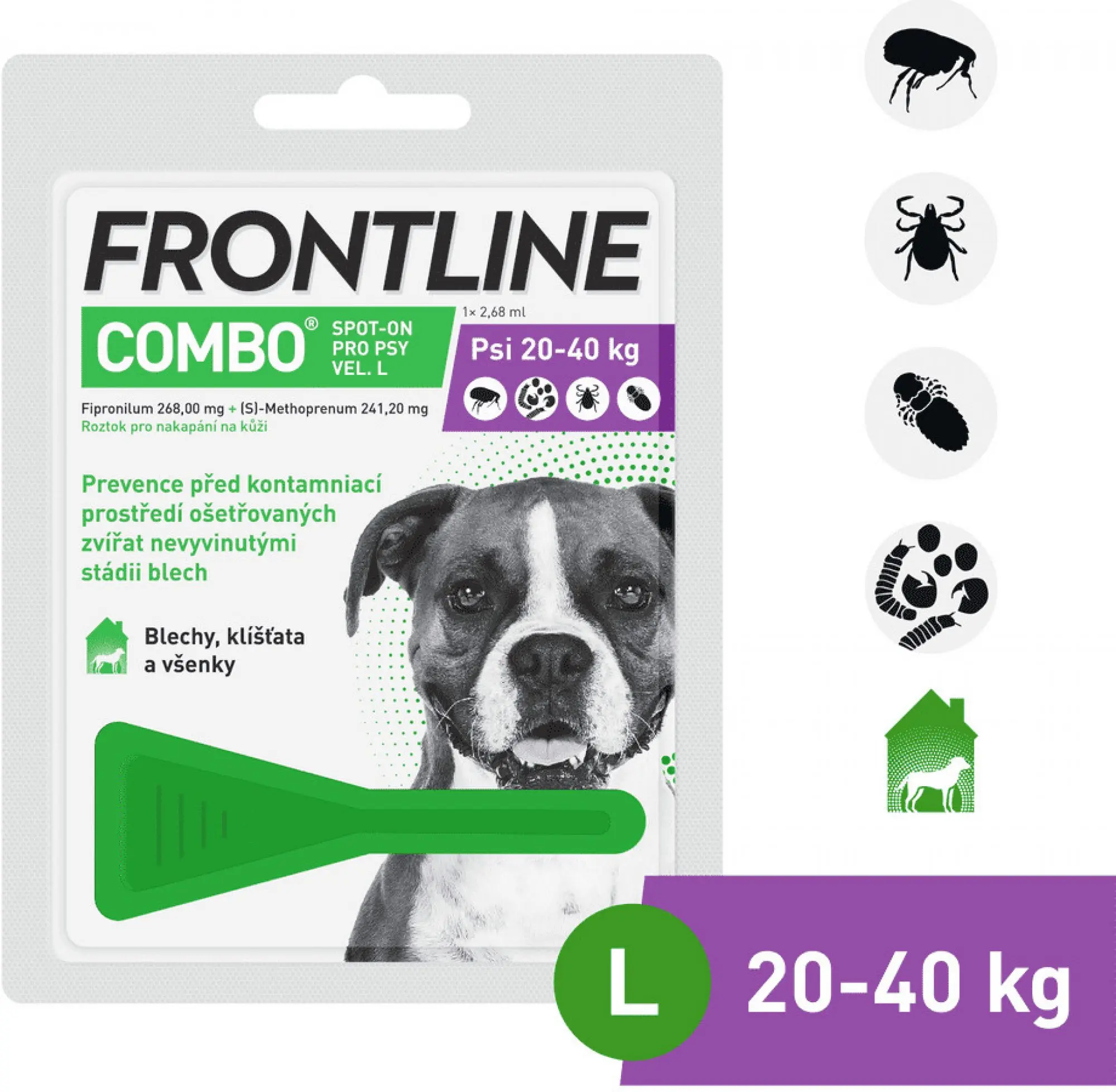Frontline Combo Spot-on pro psy L 20-40 kg 2,68 ml