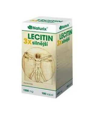 Naturix LLC. Lecitin 1200 mg 3 x silnější 100 kapslí