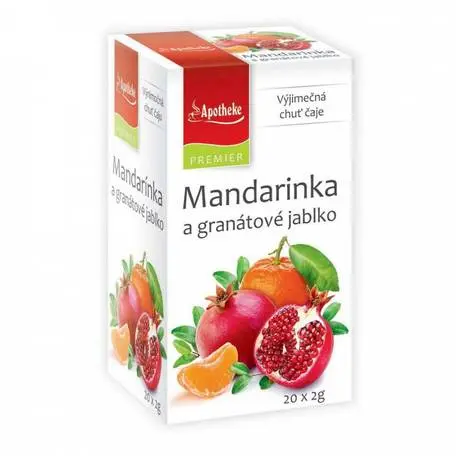 Apotheke Premier Mandarinka a granát.jablko čaj 20 x 2 g