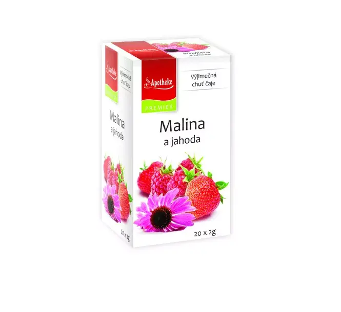 Apotheke Malina a jahoda s echinaceou čaj 20 x 2 g