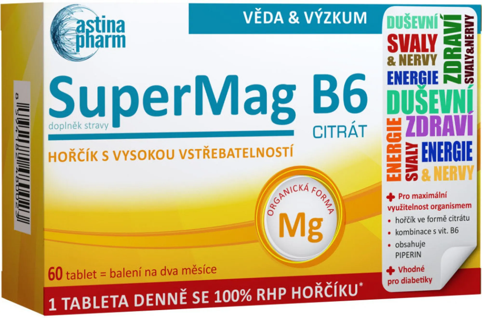 Astina SuperMag B6 citrát 60 tablet