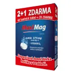 MaxiMag Hořčík+B6 šumivé tablety 2+1 ZDARMA 3x20 tablet