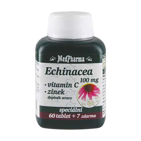 MedPharma Echinacea 100 mg + vit.C + zinek 67 tablet