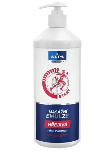 Alpa masážní emulze hřejivá 1000 ml