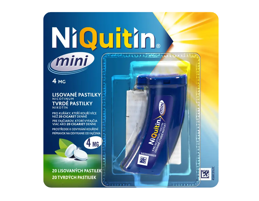 Niquitin mini 4mg pas.cmp. 1 x 20 ks