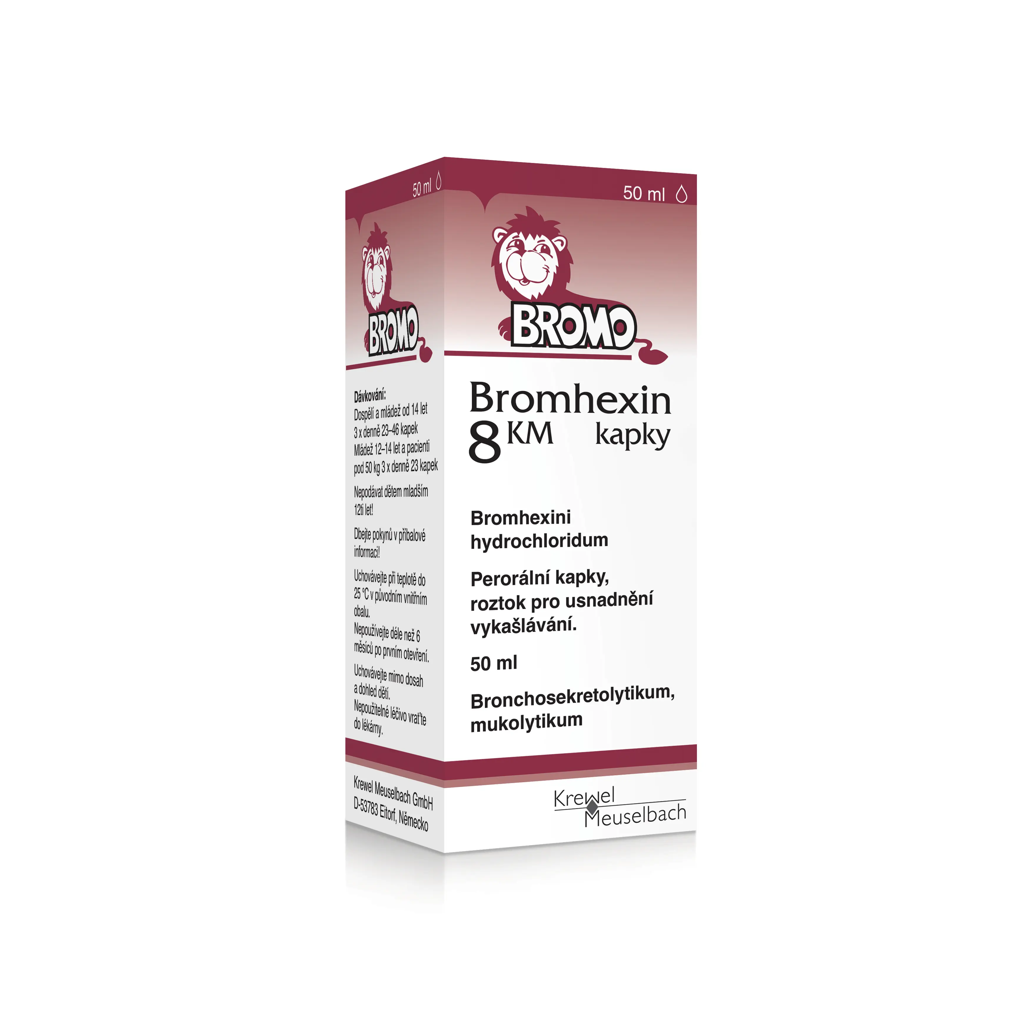 Bromhexin 8 KM kapky por.gtt.sol. 1 x 50 ml x 8 mg/ml