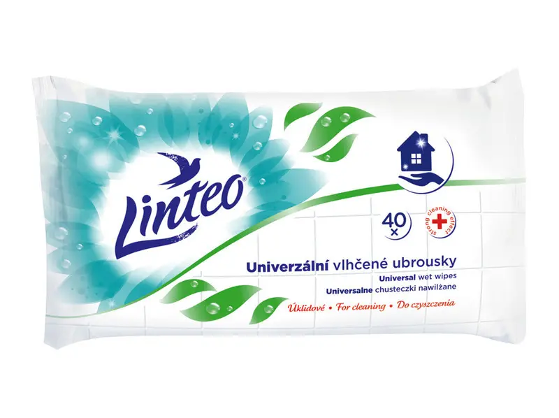 Linteo Satin univerzální vlhčené ubrousky 40 ks