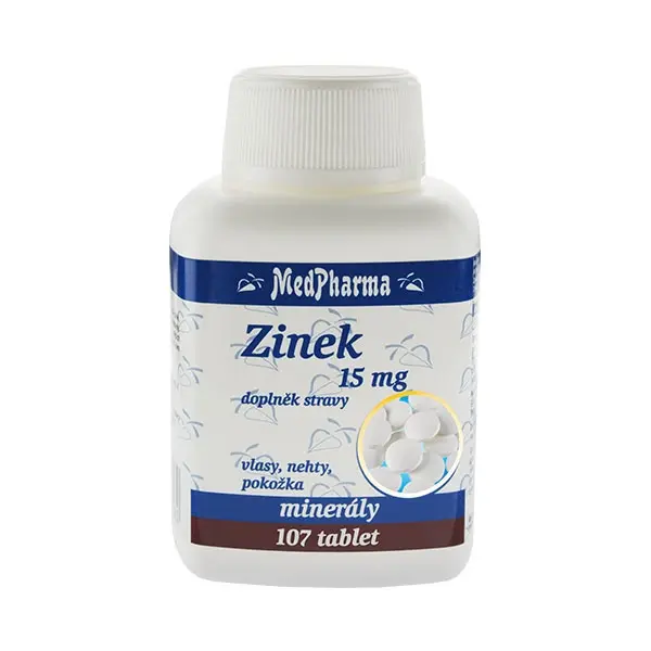 MedPharma Zinek 15 mg 107 tablet