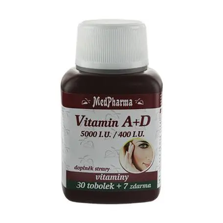 MedPharma Vitamín A + D 37 kapslí