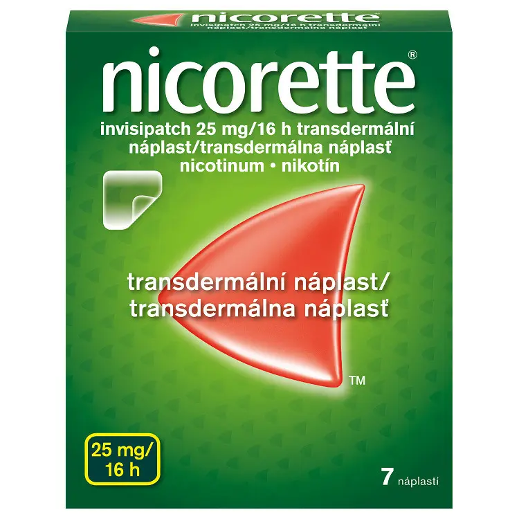 Nicorette Invisipatch 25 mg-16h drm.emp.tdr. 7 x 25 mg