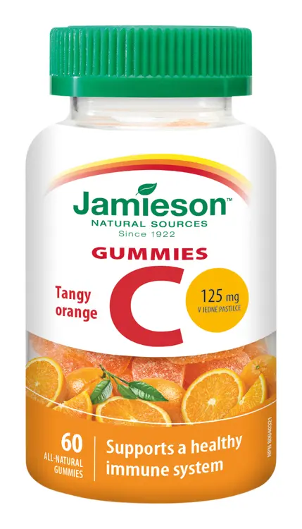 Jamieson Vitamín C Gummies Pomeranč 60 pastilek