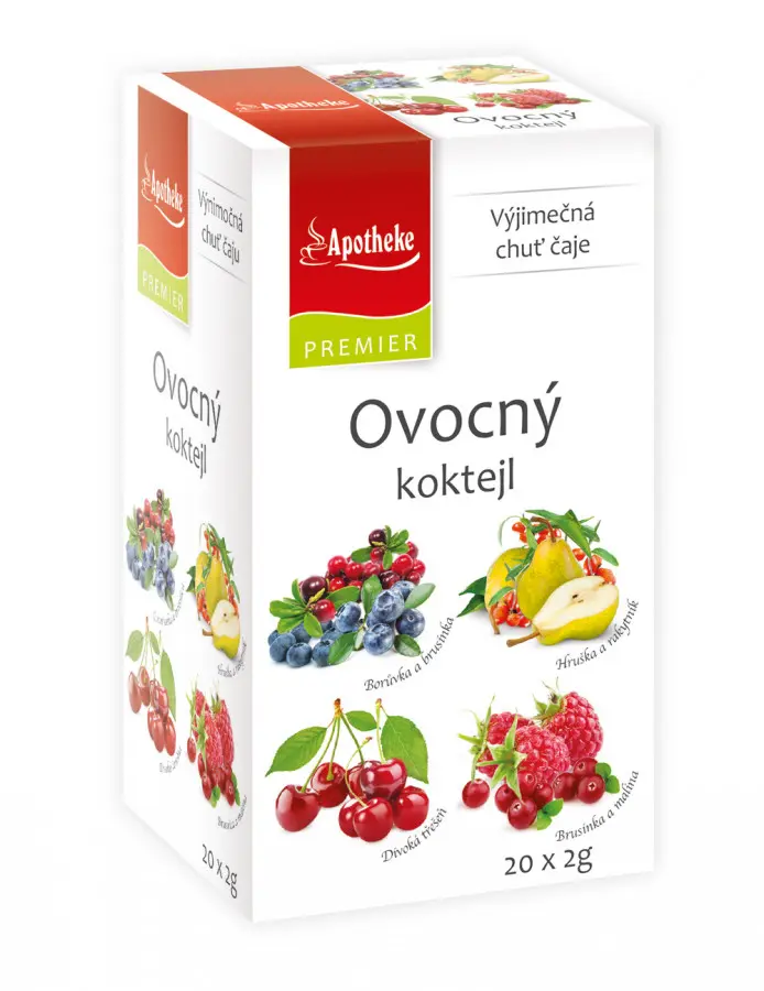 Apotheke PREMIER Ovocný koktejl čaj 4v1 20 x 2g