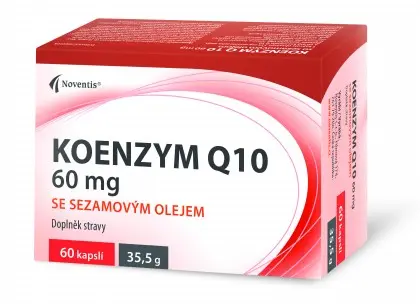 Noventis koenzym Q10 60 mg se sezamovým olejem 60 kapslí