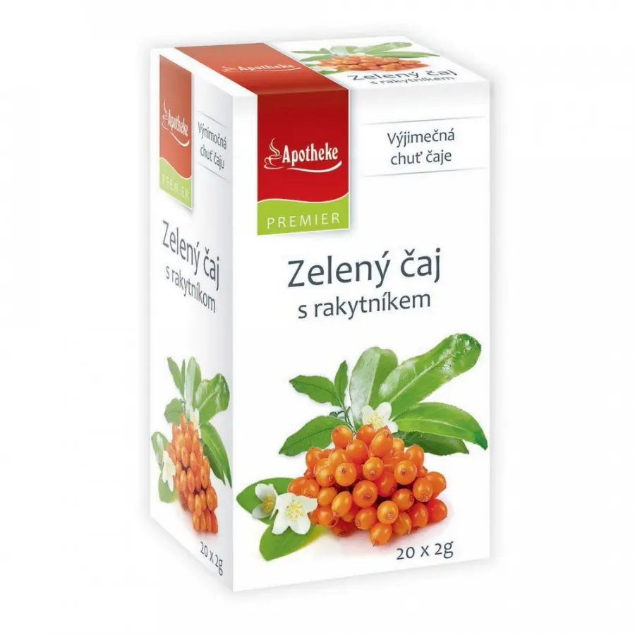 Apotheke Zelený čaj s rakytníkem 20 x 2 g