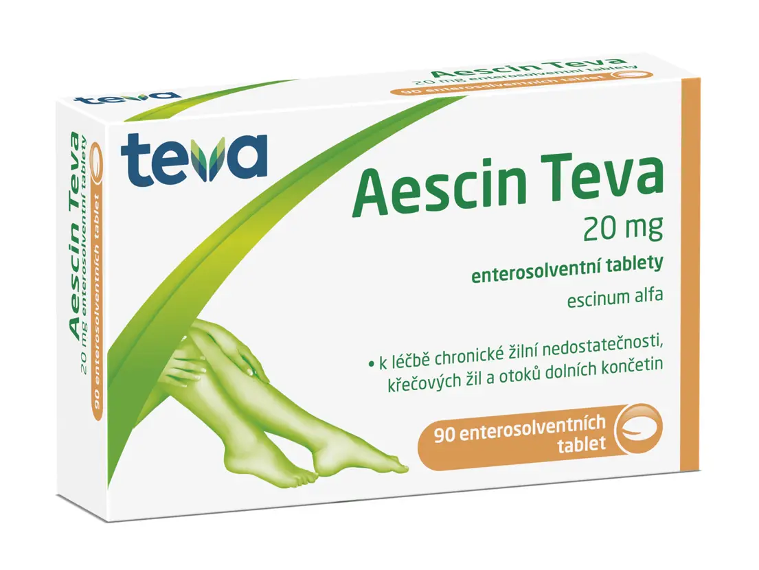 Aescin-Teva por.tbl.ent. 90 x 20 mg