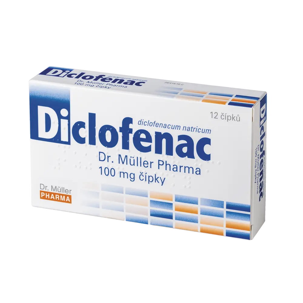 Diclofenac Dr.Müller Pharma 100 mg čípky 100 mg.sup.12
