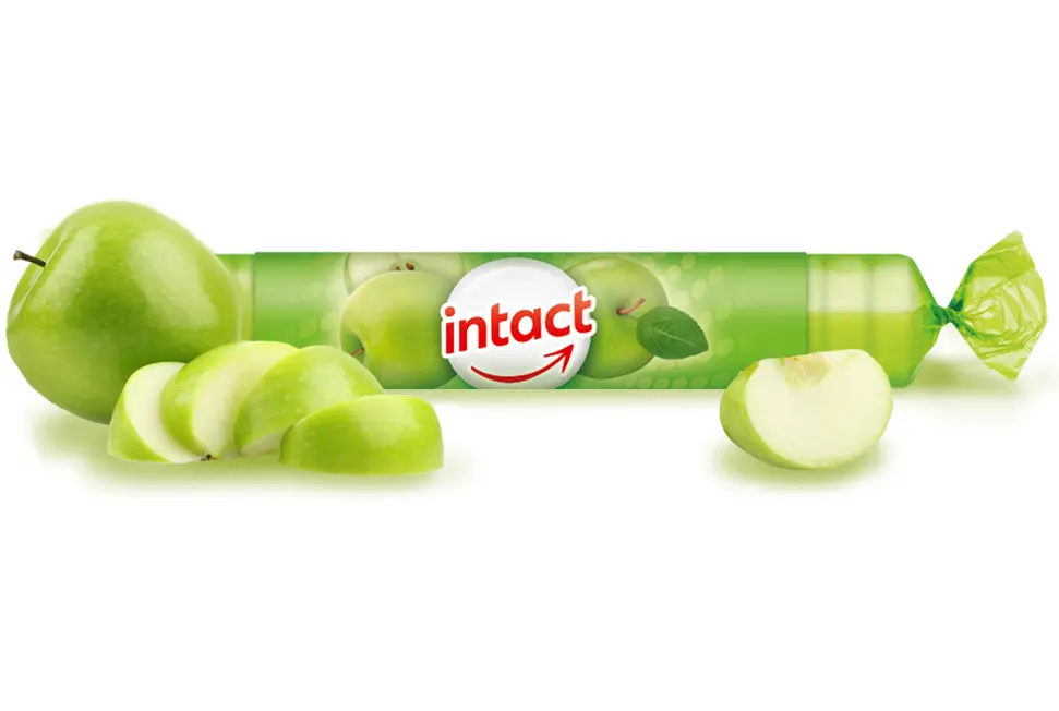 Intact rolička hrozn.cukr s vit.C zelené jablko 40 g