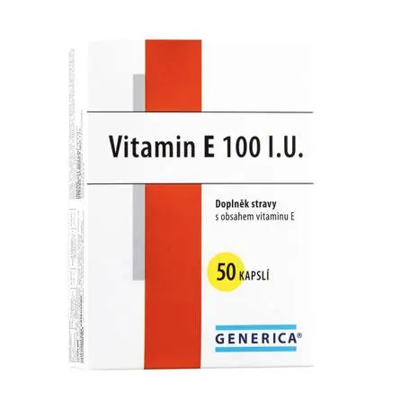 Generica Vitamin E 100 mg 50 kapslí