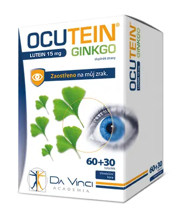 Da Vinci Ocutein Ginkgo Lutein 15 mg 60 tobolek + 30 tablet