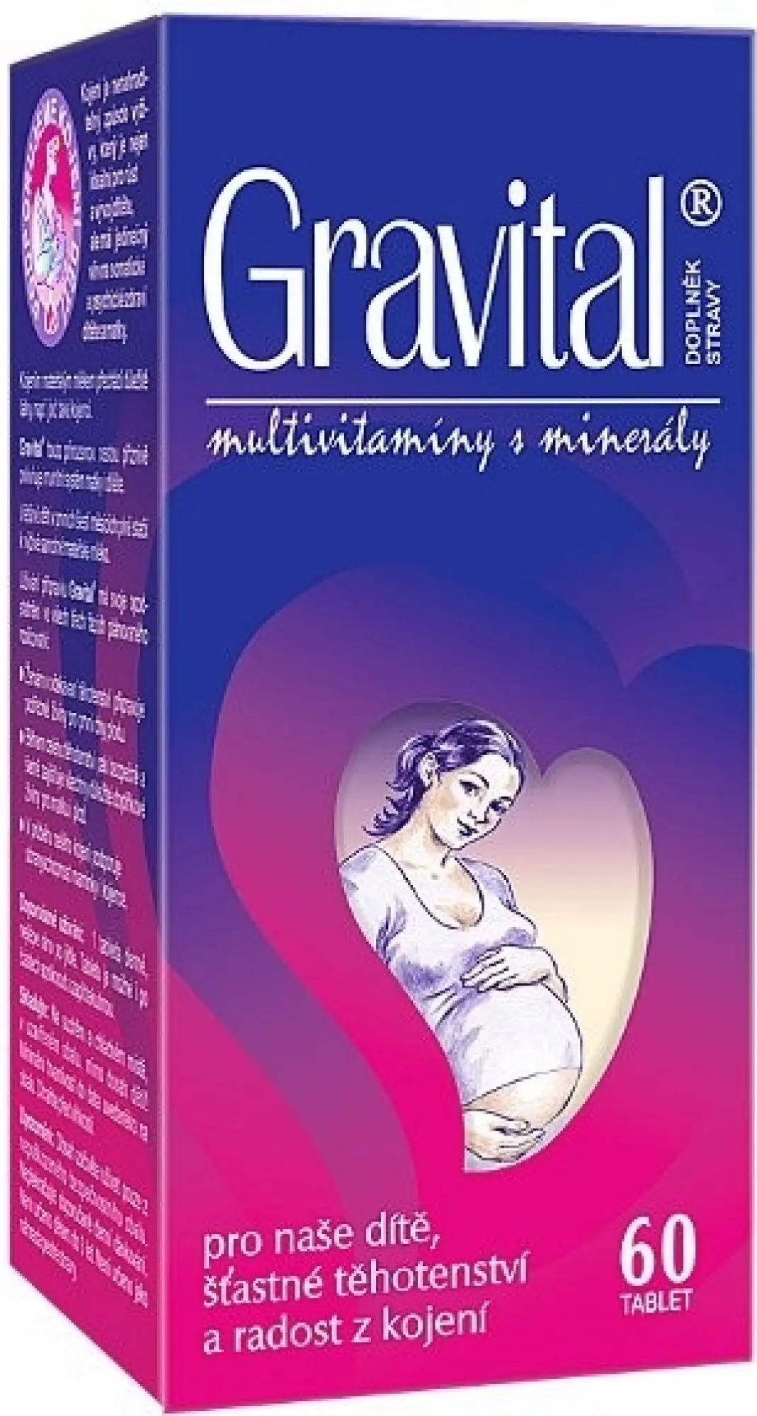 VitaHarmony Gravital pro těhotné a kojící 60 tablet