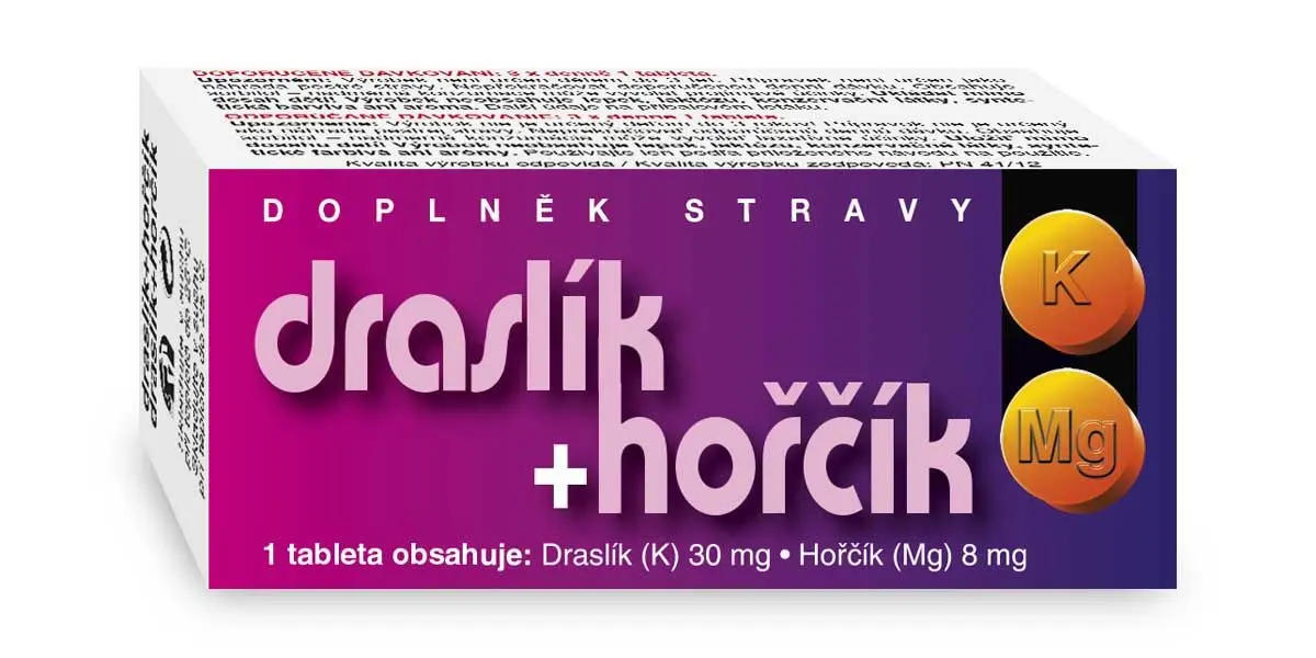 Naturvita Draslík + Hořčík 60 tablet