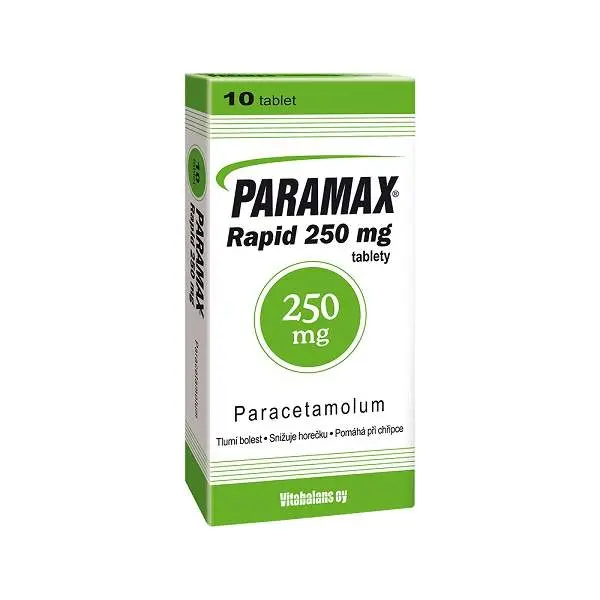 Paramax Rapid 250 mg por.tbl.nob. 10 x 250 mg