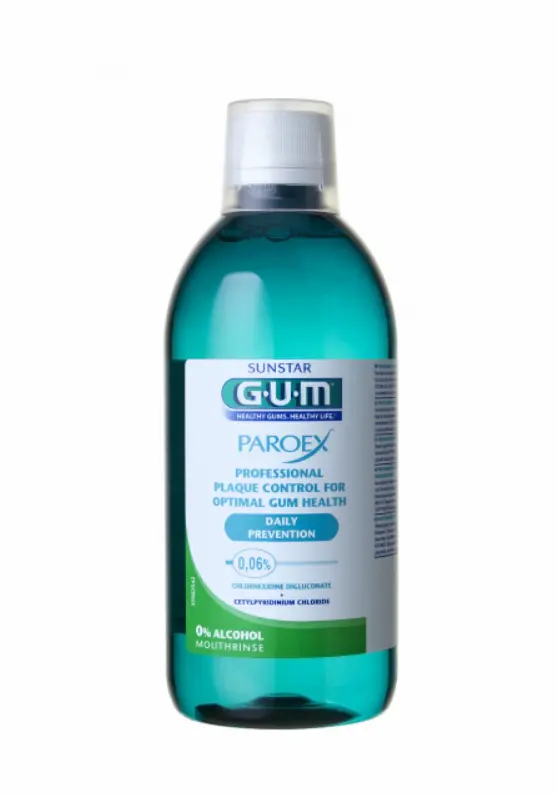 GUM ústní voda PAROEX (CHX 0.06%) 500 ml