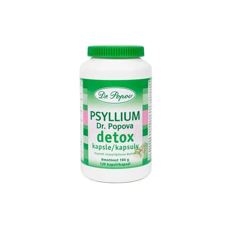 Dr. Popov Psyllium DETOX 120 kapslí