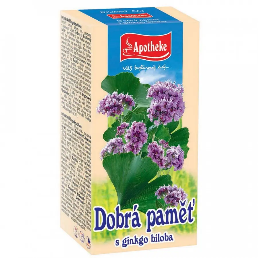 Apotheke Pro dobrou paměť s ginkgo bil.20 x 1,5 g