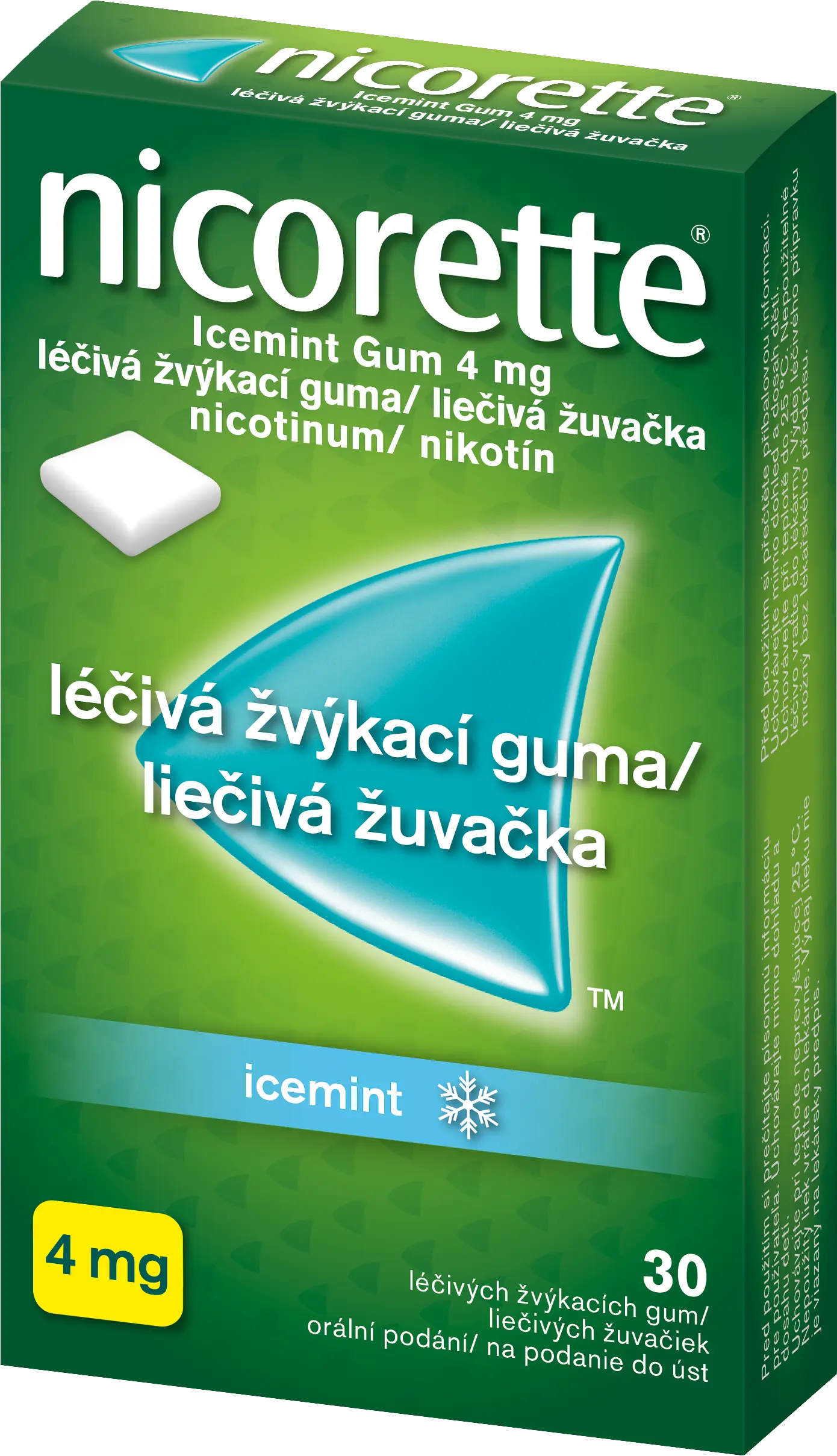 Nicorette Icemint Gum 4 mg orm.gum mnd. 30 x 4 mg