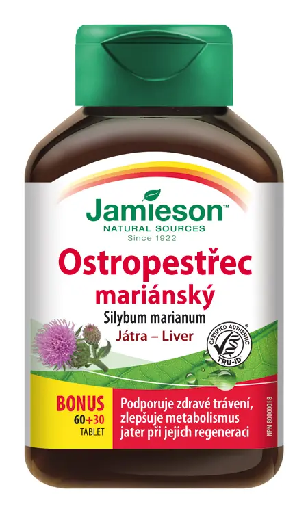 Jamieson Ostropestřec mariánsky 90 tablet