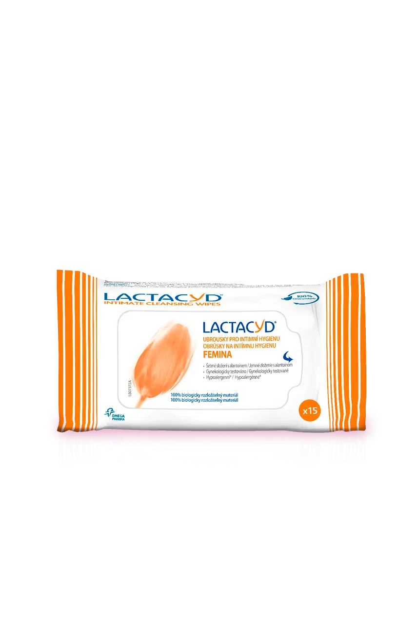 Lactacyd ubrousky Femina 15 ks