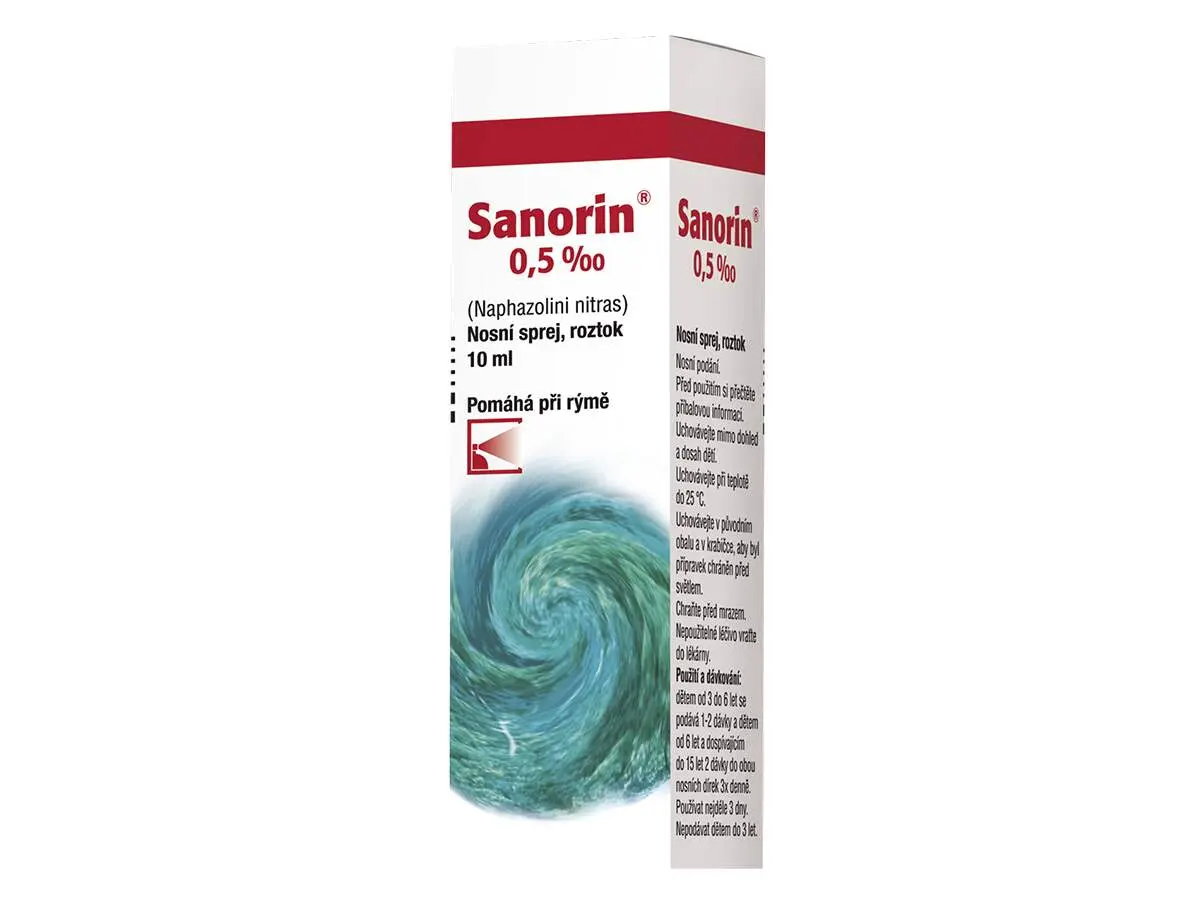 Sanorin 0,5 PM nosní sprej 10 ml