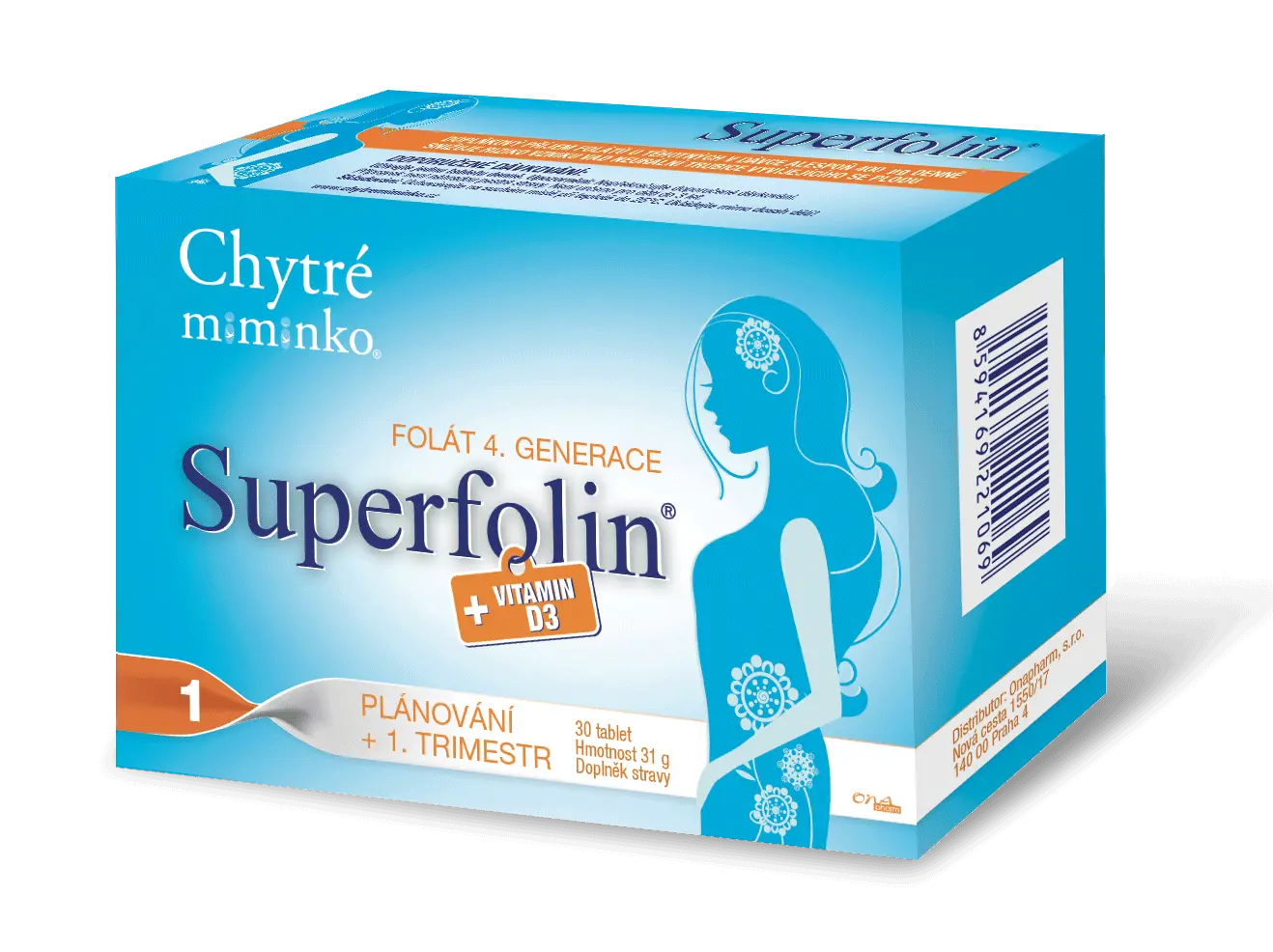 Chytré miminko Superfolin 1 Plan 30 kapslí