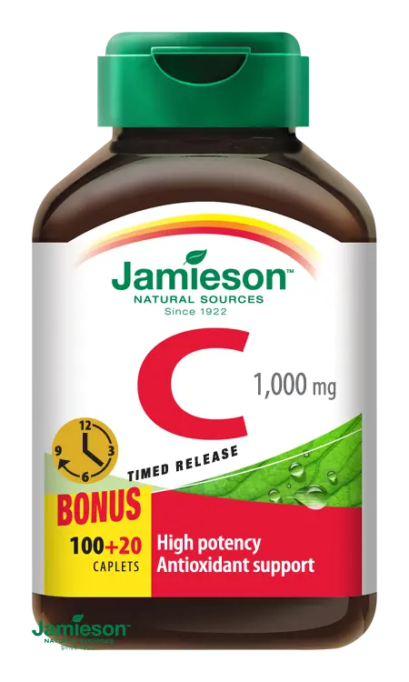 Jamieson Vitamín C 1000 mg s postupným uvolňováním 120 tablet